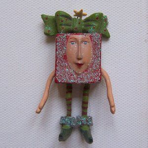 Quirky and Unique Holiday Christmas Brooch